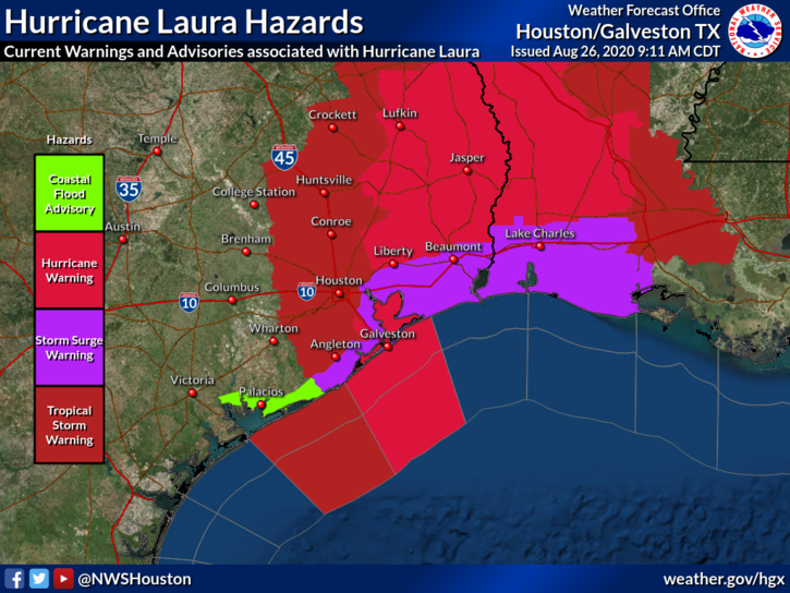 Hurricane Laura Hazards